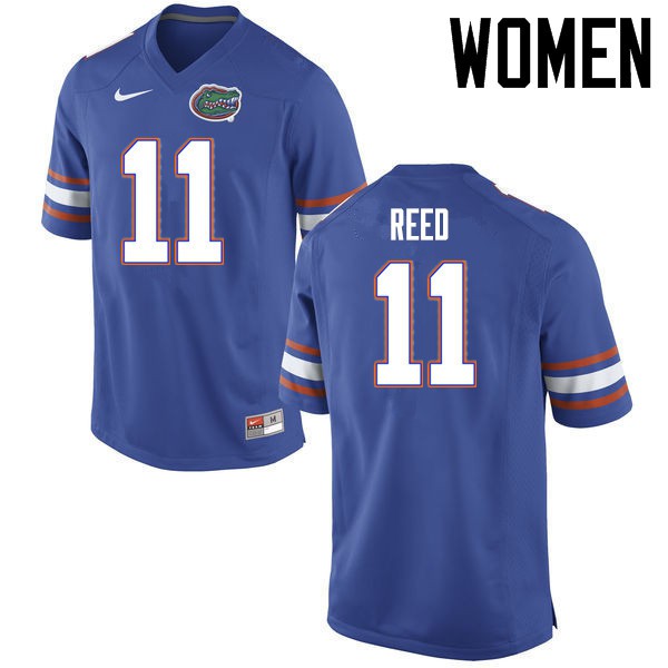 Florida Gators Women #11 Jordan Reed College Football Jersey Blue